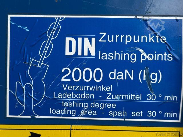 Swap body trailer KRONE KOFFER WP 7.3 RSTG / Türen / 3 m Innenhöhe