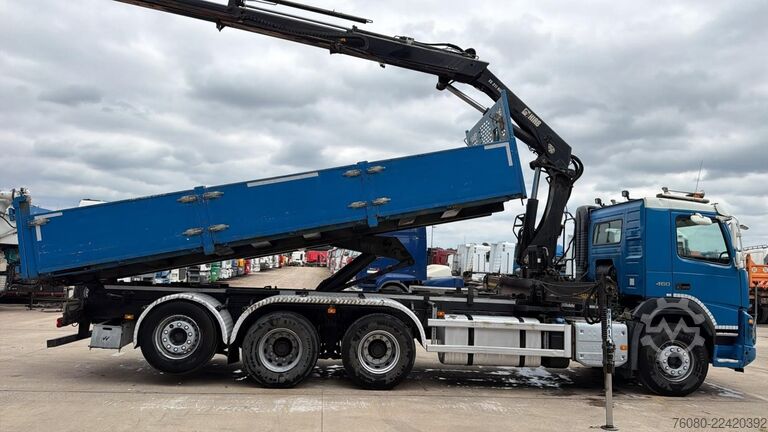 Tipper with crane Volvo FMX 460 (BE TRUCK / EURO 6 / 8X4 / TRIDEM / WB ...