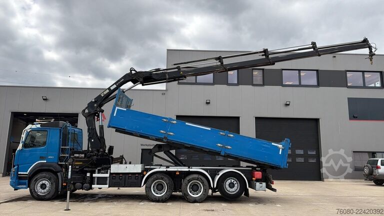 Tipper with crane Volvo FMX 460 (BE TRUCK / EURO 6 / 8X4 / TRIDEM / WB ...