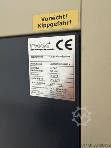 Engraving machine trotec Laser-Work-Station