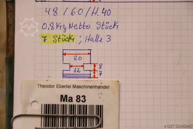 Wechselbacken 7 Satz unbekannt Breite 20 mm