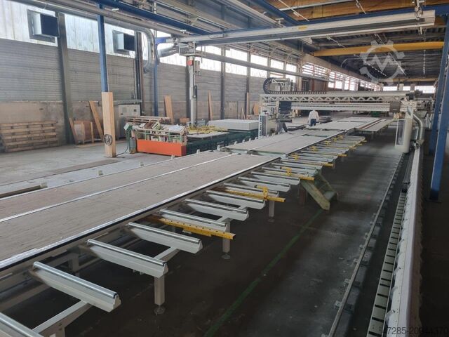 Assembly line for timber frame construction H&M MBA X-Frame, Multi, Tilt, Clamp