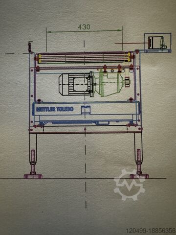 Continuous scale, checkweigher Mettler Toledo PBK987-CC150