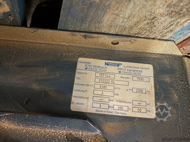 Extraction system/bag filter Nestro 244300 NAsf 4/3