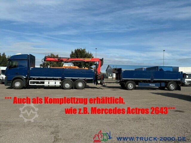 Open trailer with tarp Krone AZ18K Baustoffanhänger Scheibenbremsen 1.Hand