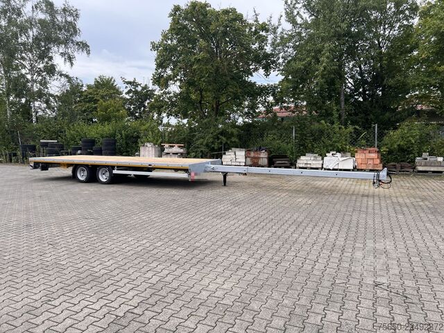 Open trailer Möslein THT 14-G 7,20 L ausziehbar  13,9 t Tandemanhänger- Tieflader, ausziehbarLuftgefedert