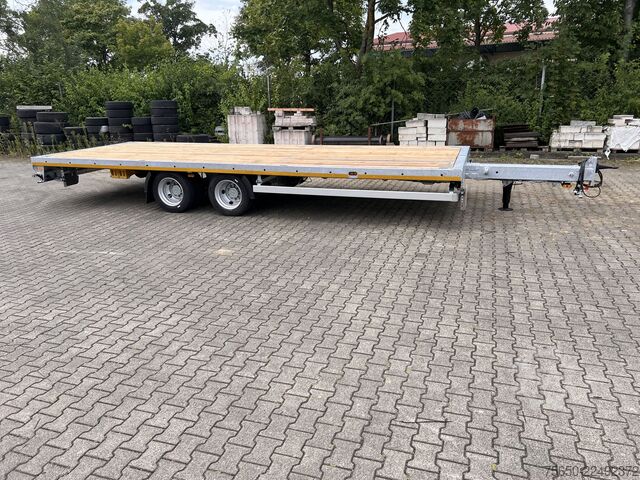 Open trailer Möslein THT 14-G 7,20 L ausziehbar  13,9 t Tandemanhänger- Tieflader, ausziehbarLuftgefedert
