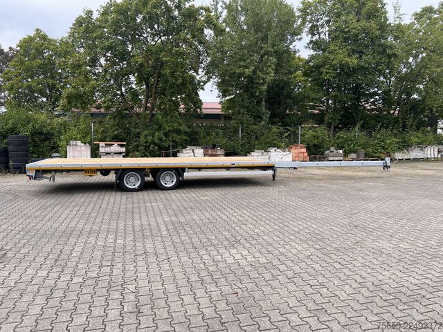 Open trailer Möslein THT 14-G 7,20 L ausziehbar  13,9 t Tandemanhänger- Tieflader, ausziehbarLuftgefedert