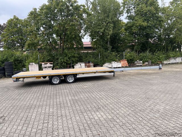Open trailer Möslein THT 14-G 7,20 L ausziehbar  13,9 t Tandemanhänger- Tieflader, ausziehbarLuftgefedert