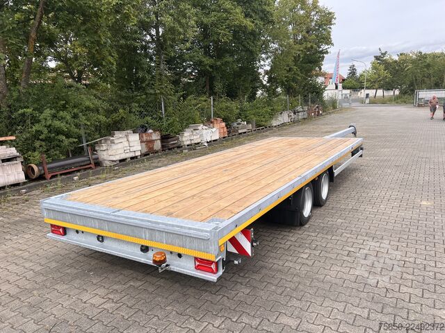 Open trailer Möslein THT 14-G 7,20 L ausziehbar  13,9 t Tandemanhänger- Tieflader, ausziehbarLuftgefedert