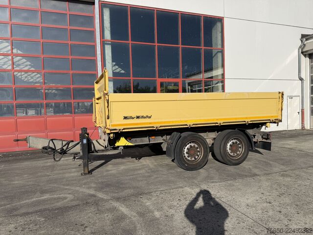 Three-way tipper trailer Müller-Mitteltal KA-TA-RT 18,0  18 t Tandemkipper- Tieflader