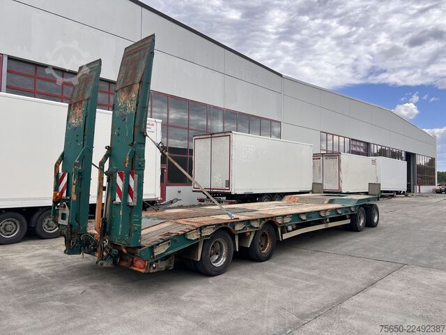 Low loader trailer Humbaur HTD 409525-4A  4 Achs Tiefladeranhänger, kein Müller Mitteltal