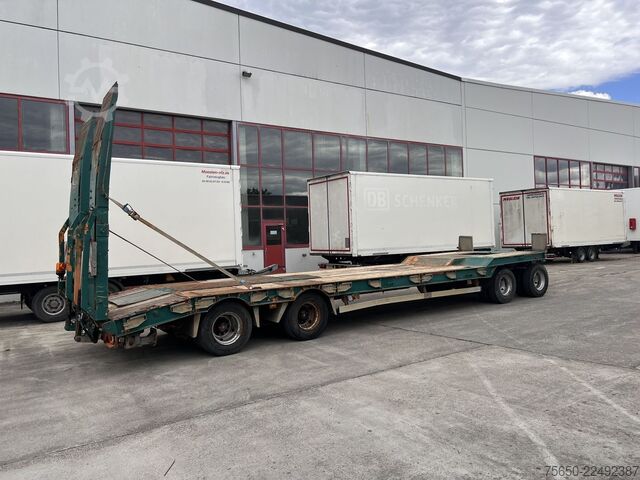 Low loader trailer Humbaur HTD 409525-4A  4 Achs Tiefladeranhänger, kein Müller Mitteltal