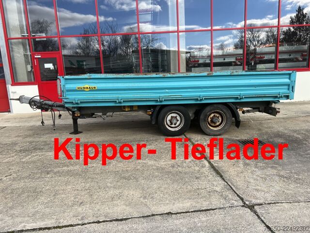 Tipper trailer Humbaur HTK 10 50 24  Tandem Kipper- Tieflader