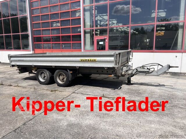 Three-way tipper trailer Humbaur htk105024  Tandemkipper- Tieflader