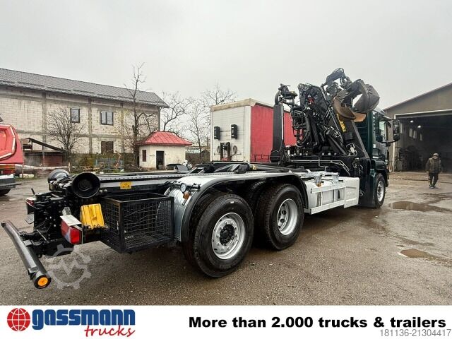 Abrollkipper MAN TGS 26.500 6X2-2 BL, Kran HIAB J1620RZT