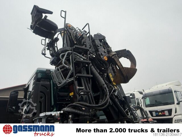 Abrollkipper MAN TGS 26.500 6X2-2 BL, Kran HIAB J1620RZT