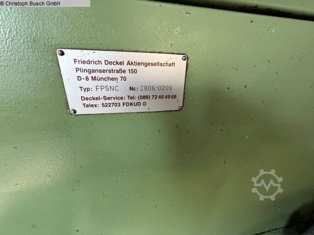Wood Milling Machine DECKEL FP5NC