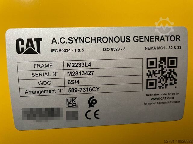 Generator set Caterpillar DE88E0 - 88 kVA Generator - DPX-18012
