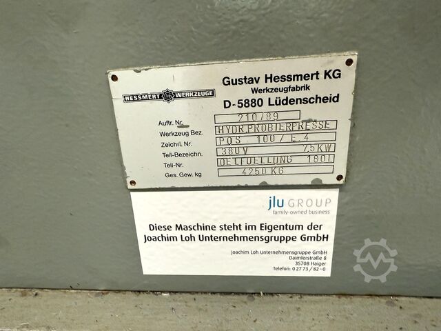 Sample press HESSMERT HYDR