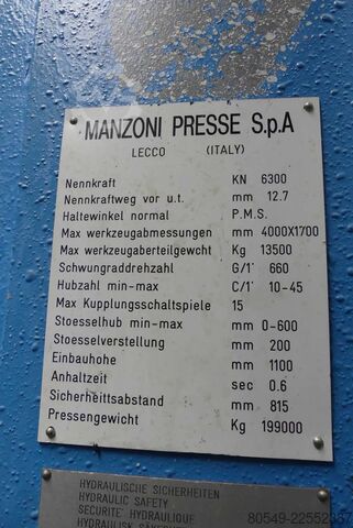 Stanzautomat - Transferpresse Manzoni T6302MR/2/12/TE
