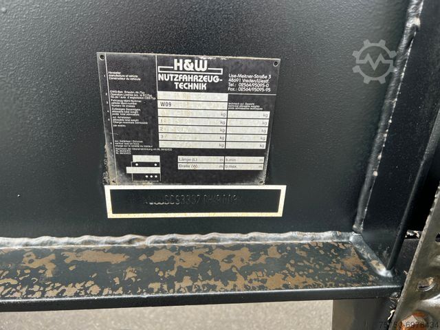 Auflieger  H&W 3- Achs Auflieger für Presscontainer