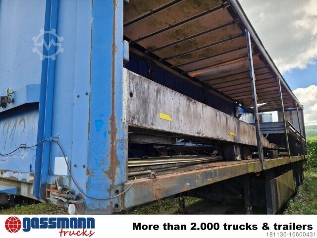 Open semitrailer with tarp  SAnh, EDSCHA