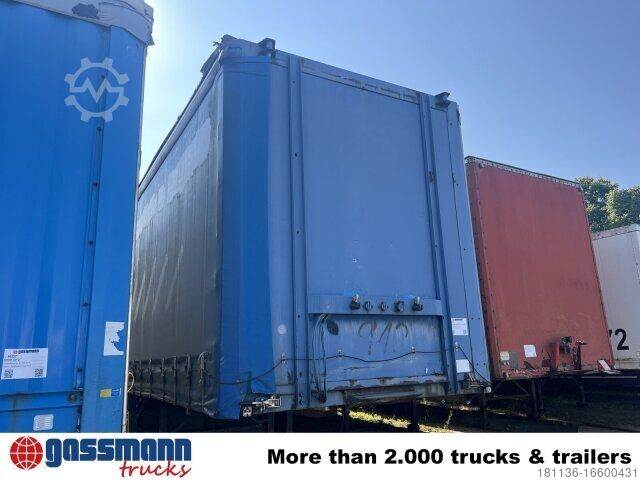 Open semitrailer with tarp  SAnh, EDSCHA