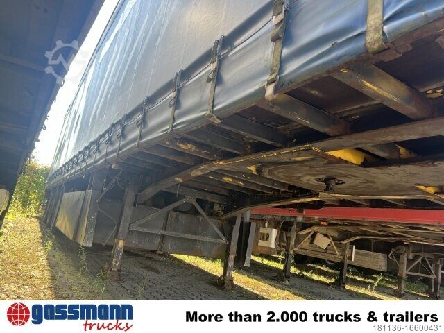 Open semitrailer with tarp  SAnh, EDSCHA