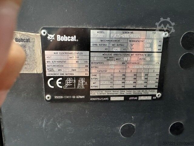 LPG-Gabelstapler Bobcat G25NXP
