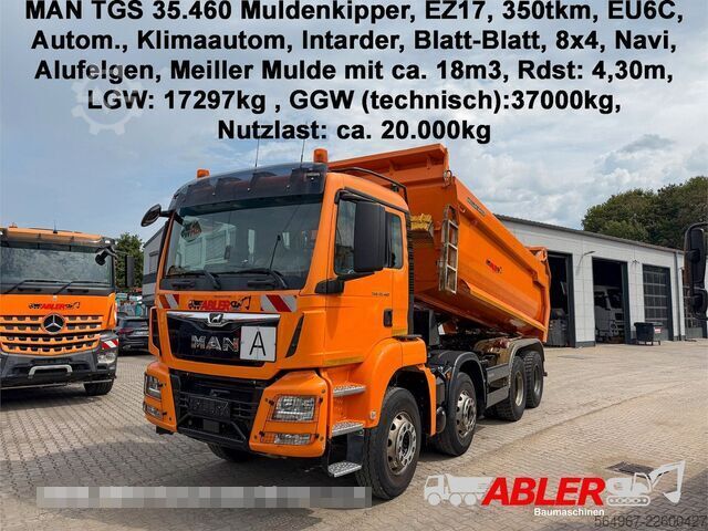 Kipper LKW MAN TGS 35.460 Muldenkipper Intarder Alu