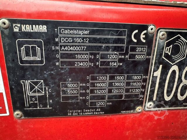 Heavy Forklift - Diesel Kalmar DCG 160-12