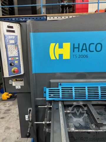 Hydraulic guillotine shear HACO TS 2006