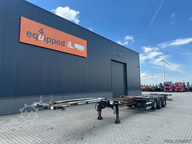 Containertransport D-TEC FLEXITRAILER / 45FT HC MULTI / BPW + drumbrakes...