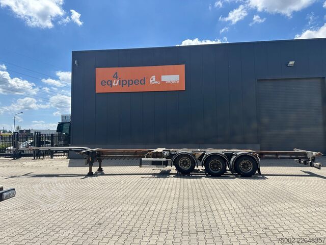 Containertransport D-TEC FLEXITRAILER / 45FT HC MULTI / BPW + drumbrakes...