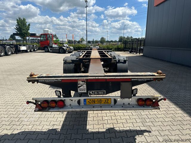 Containertransport D-TEC FLEXITRAILER / 45FT HC MULTI / BPW + drumbrakes...