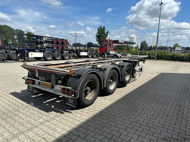 Containertransport D-TEC FLEXITRAILER / 45FT HC MULTI / BPW + drumbrakes...