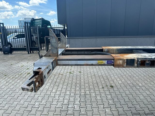 Container transportation D-TEC FLEXITRAILER / 45FT HC MULTI / BPW + drumbrakes...
