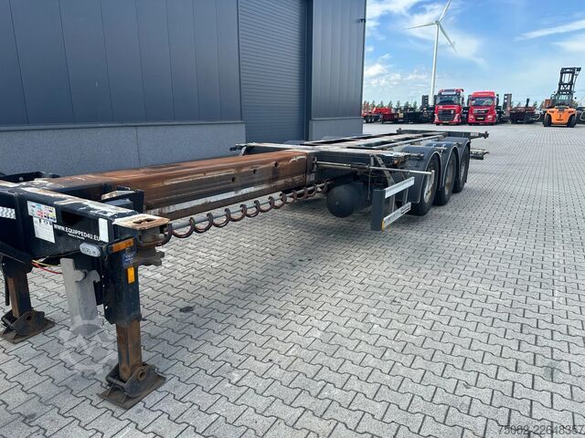 Container transportation D-TEC FLEXITRAILER / 45FT HC MULTI / BPW + drumbrakes...