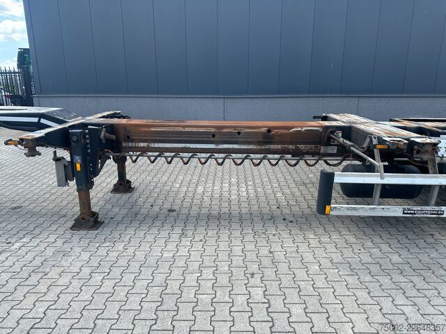 Container transportation D-TEC FLEXITRAILER / 45FT HC MULTI / BPW + drumbrakes...