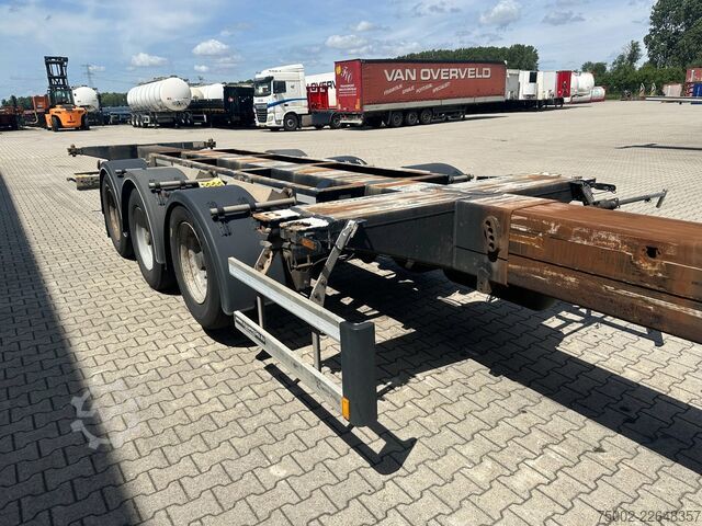 Container transportation D-TEC FLEXITRAILER / 45FT HC MULTI / BPW + drumbrakes...