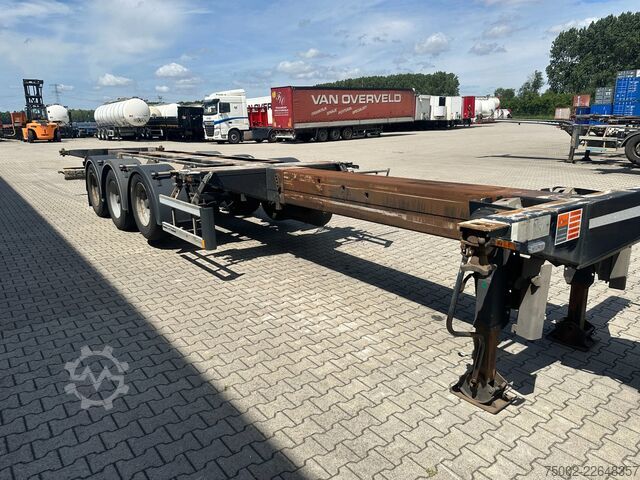 Container transportation D-TEC FLEXITRAILER / 45FT HC MULTI / BPW + drumbrakes...
