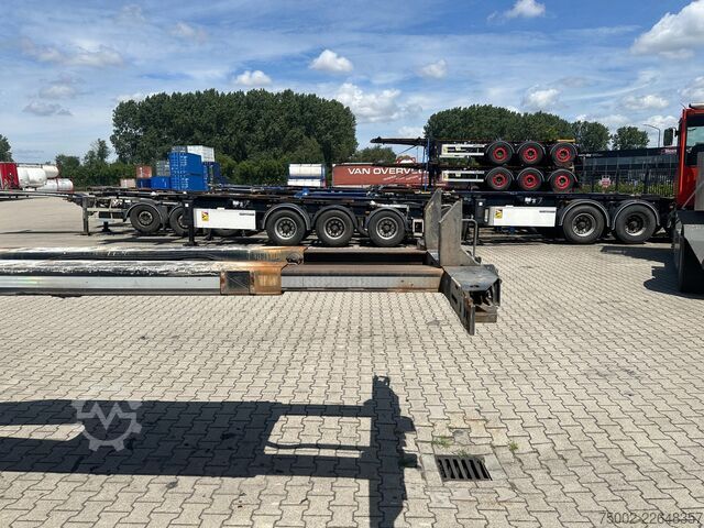 Container transportation D-TEC FLEXITRAILER / 45FT HC MULTI / BPW + drumbrakes...