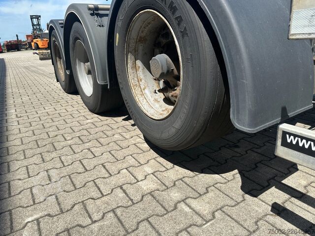 Container transportation D-TEC FLEXITRAILER / 45FT HC MULTI / BPW + drumbrakes...