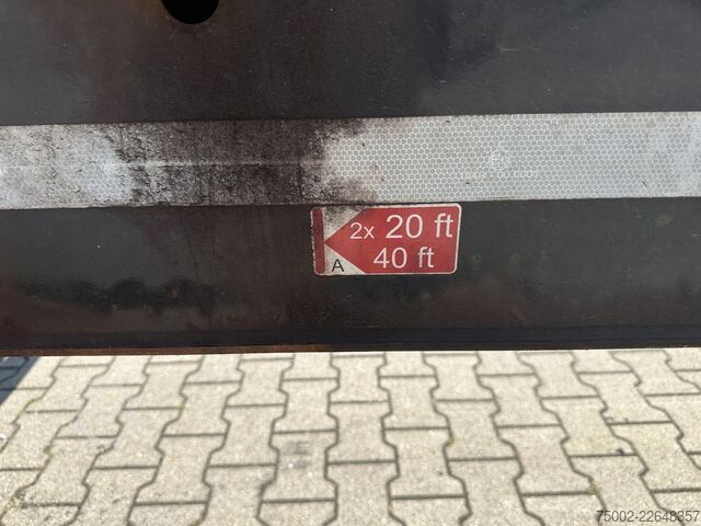 Container transportation D-TEC FLEXITRAILER / 45FT HC MULTI / BPW + drumbrakes...