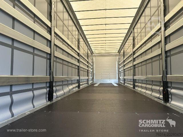 Open semitrailer with tarp Schmitz Cargobull Curtainsider Mega Getränke