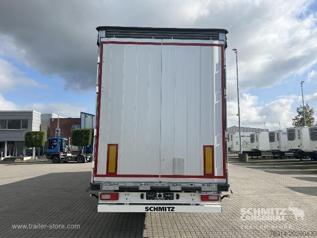 Open semitrailer with tarp Schmitz Cargobull Curtainsider Mega Getränke