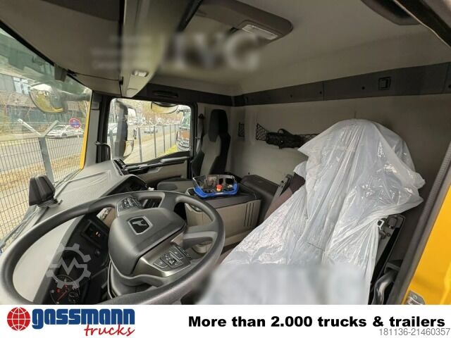 Flatbed truck MAN TGS 26.430 6x2-2 BL, Liftachse, Heckkran Fassi