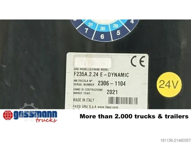 Flatbed truck MAN TGS 26.430 6x2-2 BL, Liftachse, Heckkran Fassi