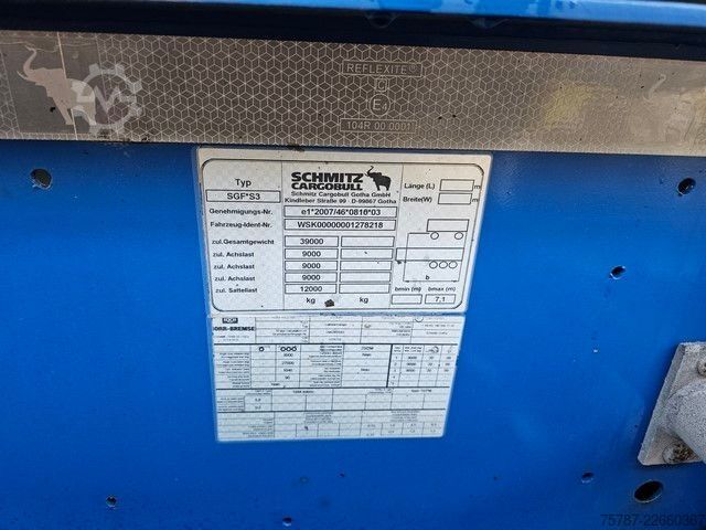 Auflieger-Wechselfahrgestell SCHMITZ CARGOBULL 20" Tankconatinerchassis + Tankcontainer